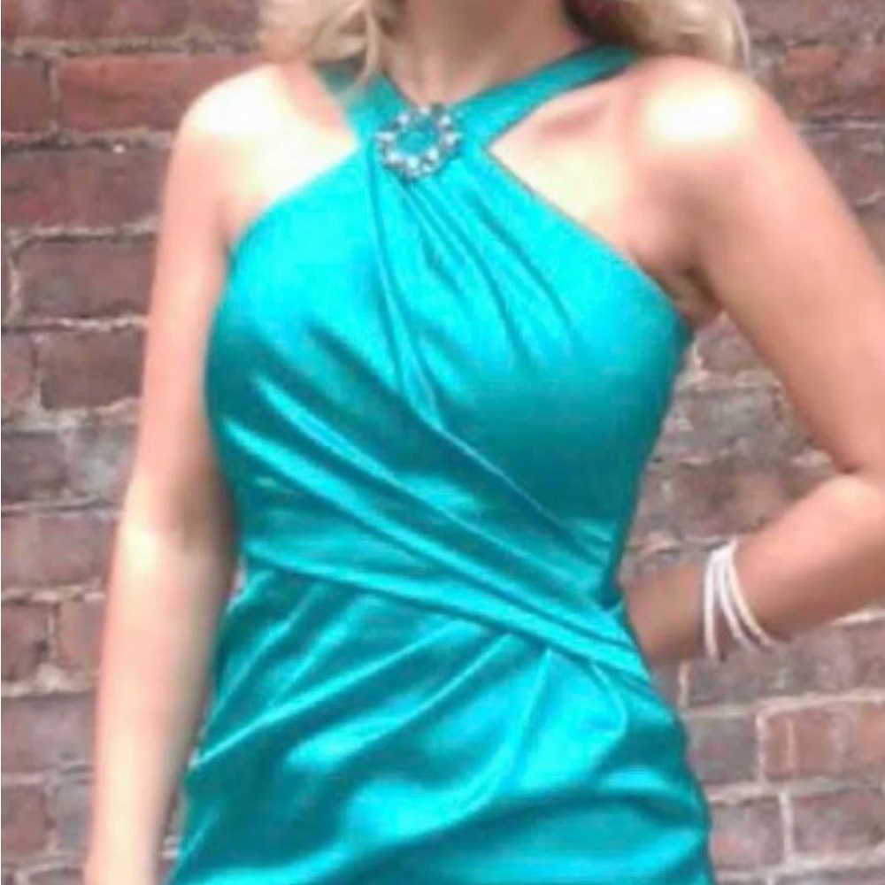 Blue cocktail dress
